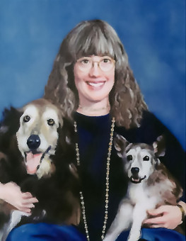 woman-with-two-dogs